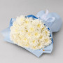Букет из 9 белых кустовых хризантем — вид 2